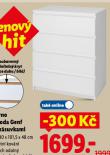 KOMODA GENF SE 4 ZÁSUVKAMI