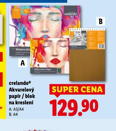 AKVARELOV� PAP�R / BLOK NA KRESLEN�