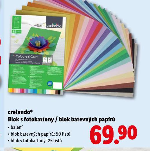 BLOK S FOTOKARTONY 8 BLOK BAREVN�CH PAP�R�