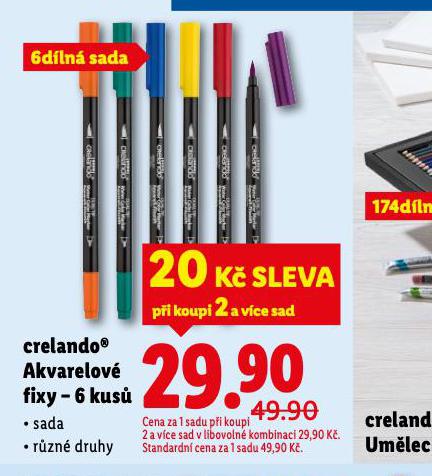 CRELANDO AKVARELOV� FIXY