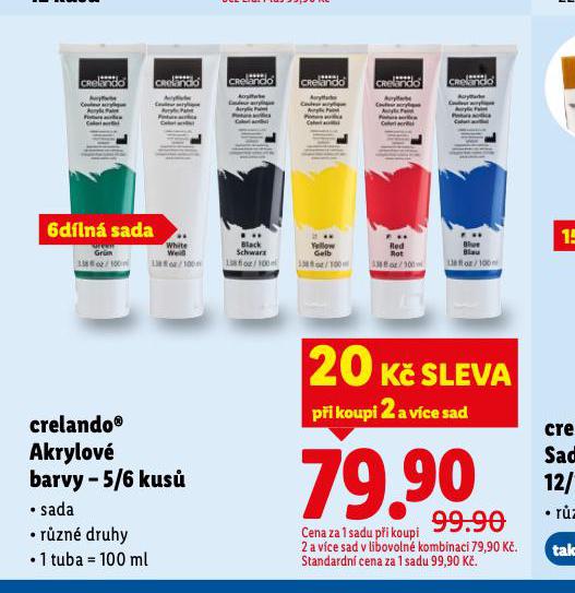 CRELANDO AKRYLOVÉ BARVY