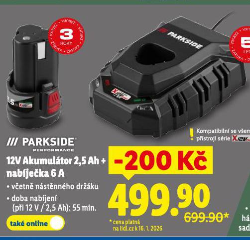 12V AKUMULÁTOR 2,5 Ah + NABÍJEČKA 6 A