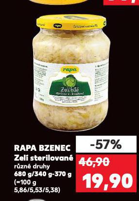 RAPA BZENEC ZEL� STERILOVAN�