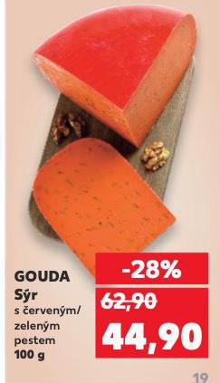 GOUDA SÝR S ČERVENÝM PESTEM