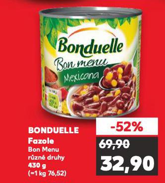 BONDUELLE FAZOLE BON MENU