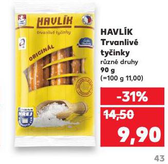 HAVL�K TRVANLIV� TY�INKY