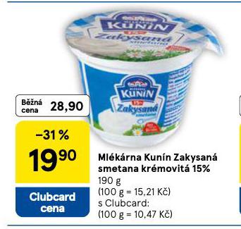ZAKYSAN� SMETANA KR�MOVIT� 15%