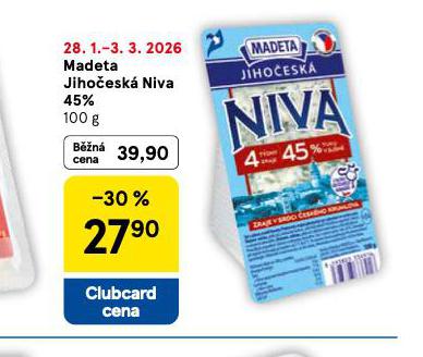 MADETA JIHO�ESK� NIVA 45%