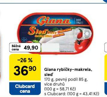 GIANA RYBI�KY-MAKRELA, SLE�