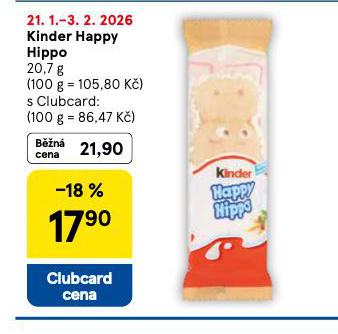 KINDER HAPPY HIPPO