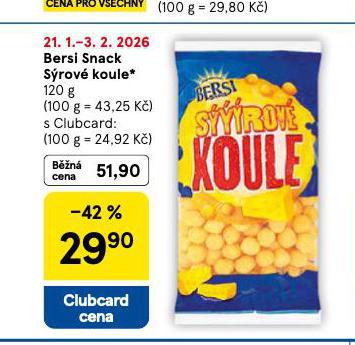 BERSI SNACK S�ROV� KOULE