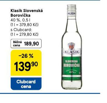 KLASIK SLOVENSK� BOROVI�KA