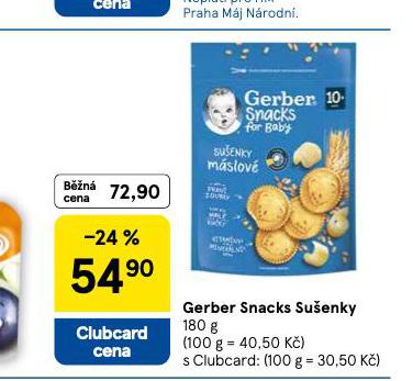 GERBER SNACKS SU�ENKY