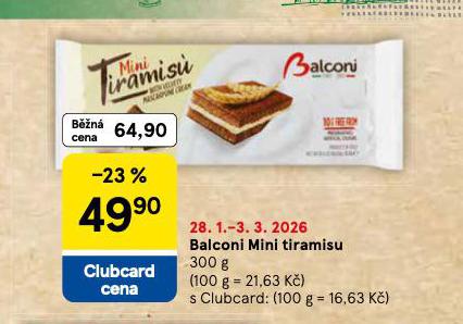 BALCONI MINI TIRAMISU