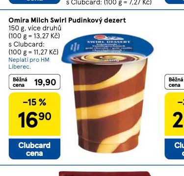 OMIRA MLCH SWIRL PUDINKOV� DEZERT