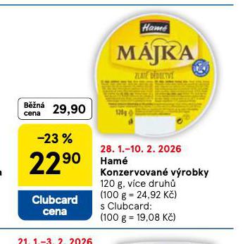 HAM� KONZERVOVAN� V�ROBKY