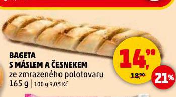 BAGETA S MÁSLEM A ČESNEKEM