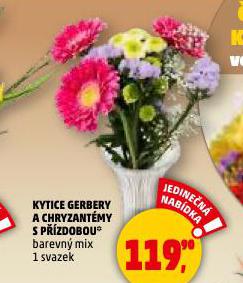 KYTICE GERBERY A CHRYZANT�MY S P��ZDOBOU