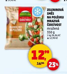 ZELENINOV� SM�S NA POL�VKU MRAZIV� �ERSTVOST