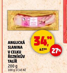 ANGLICKÁ SLANINA V CELKU