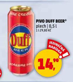 PIVO DUFF BEER