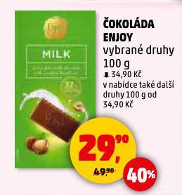 ČOKOLÁDA ENJOY