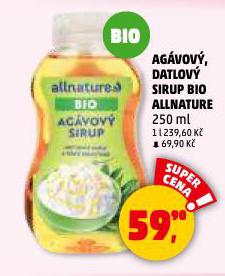DATLOV� SIRUP BIO ALLNATURE