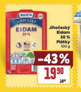 JIHO�ESK� EIDAM 30% PL�TKY