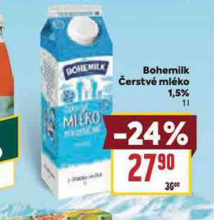 BOHEMILK �ERSTV� ML�KO 1,5%