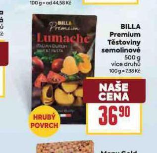 BILLA PREMIUM T�STOVINY SEMOLINOV�