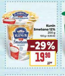 KUN�N SMETANA 12%