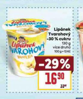 LIP�NEK TVAROHOV� -30% CUKRU