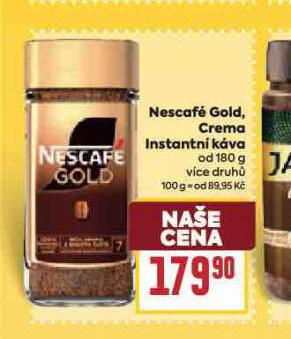 NESCAF� GOLD, CREMA INSTANTN� K�VA