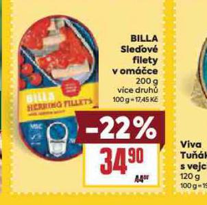 BILLA SLE�OV� FILETY V OM��CE