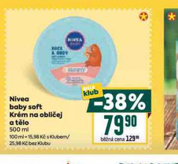 NIVEA BABY SOFT KR�M NA OBLI�EJ A T�LO
