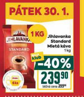 JIHLAVNAKA STANDARD MLET� K�VA