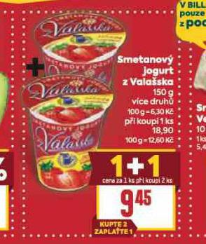 SMETANOV� JOGURT Z VALA�SKA