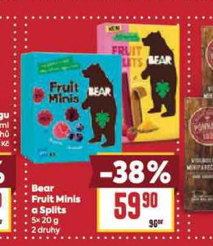 BEAR FRUIT MINIS A SPLITS