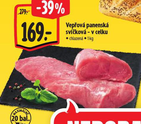 VEPŘOVÁ PANENSKÁ SVÍČKOVÁ