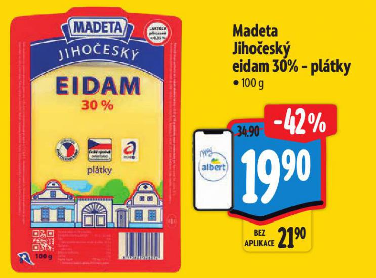MADETA JIHOČESKÝ EIDAM 30%