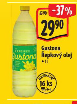 GUSTONA ŘEPKOVÝ OLEJ