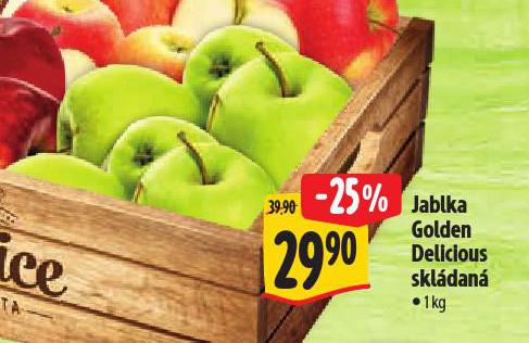 JABLKA GOLDEN DELICIOUS