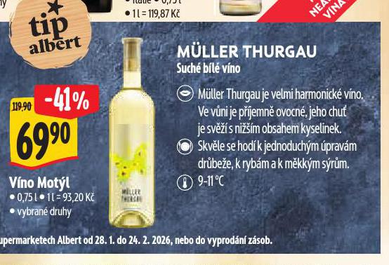 V�NO MOT�L M�LLER THURGAU