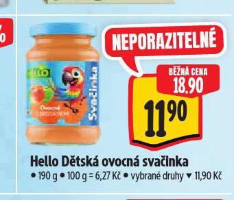 HELLO D�TSK� OVOCN� SVA�INKA