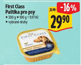 FIRST CLASS PAŠTIKA PRO PSY
