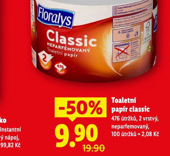 TOALETN� PAP�R CLASSIC