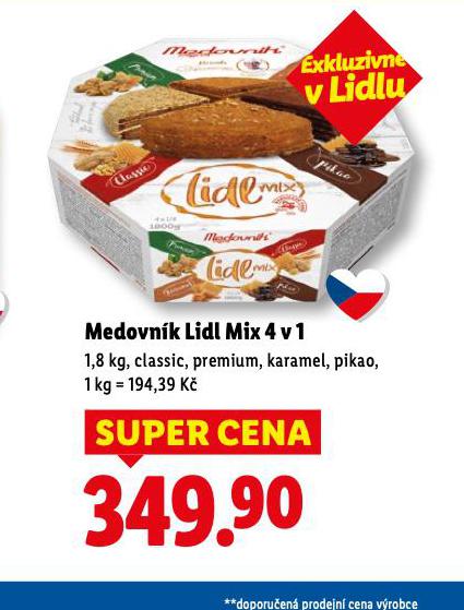 MEDOVNÍK LIDL MIX 4v1