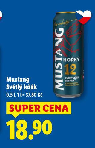 MUSTANG SVĚTLÝ LEŽÁK