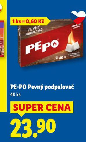 PE-PO PEVNÝ PODPALOVAČ
