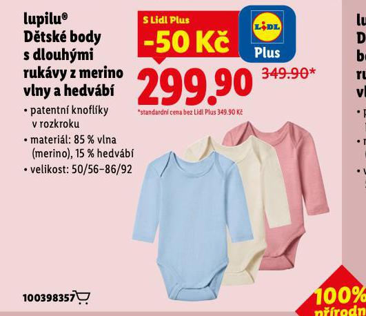 D�TSK� BODY S DLOUH�MI RUK�VY Z MERINO VLNY A HEDV�B�